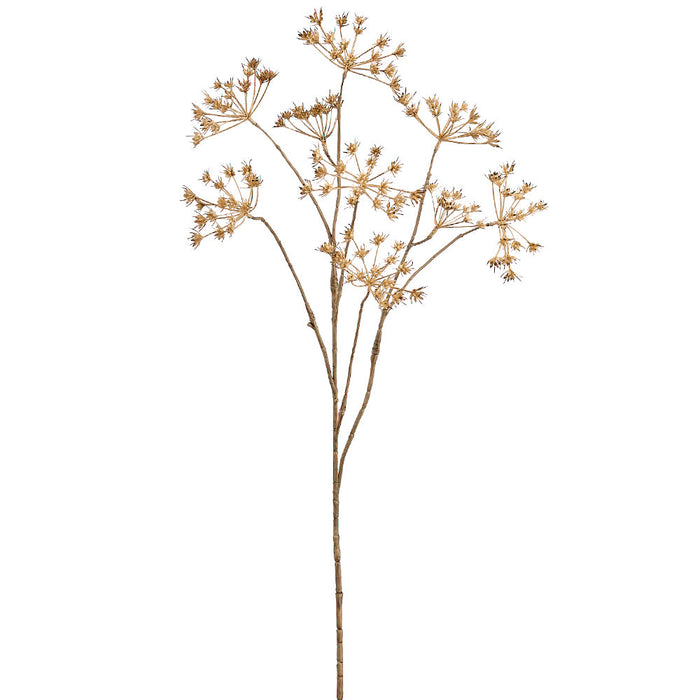 30" Cow Parsley Artificial Flower Stem -Beige (Pack of 12) - FSP035-BE
