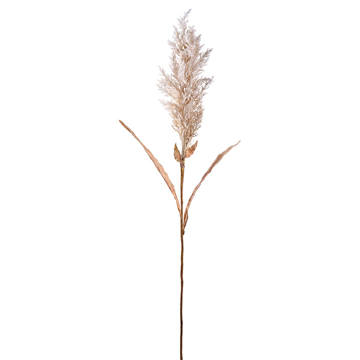 47" Flowering Plume Grass Artificial Stem -Brown (Pack of 12) - FSP049-BR