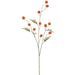 35" Pompon Artificial Flower Stem -Orange (Pack of 12) - FSP060-OR
