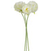 13" Silk Peony Flower Stem Bundle -White (pack of 6) - FSP062-WH
