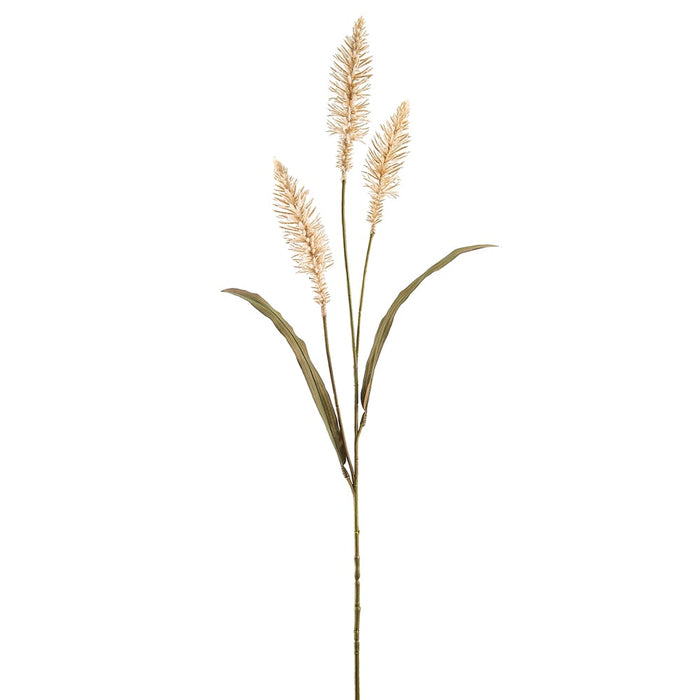 33" Artificial Flowering Pennisetum Fountain Grass Stem -Cream (pack of 12) - FSP093-CR
