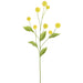 29" Pompon Flower Artificial Stem -Yellow (pack of 12) - FSP229-YE