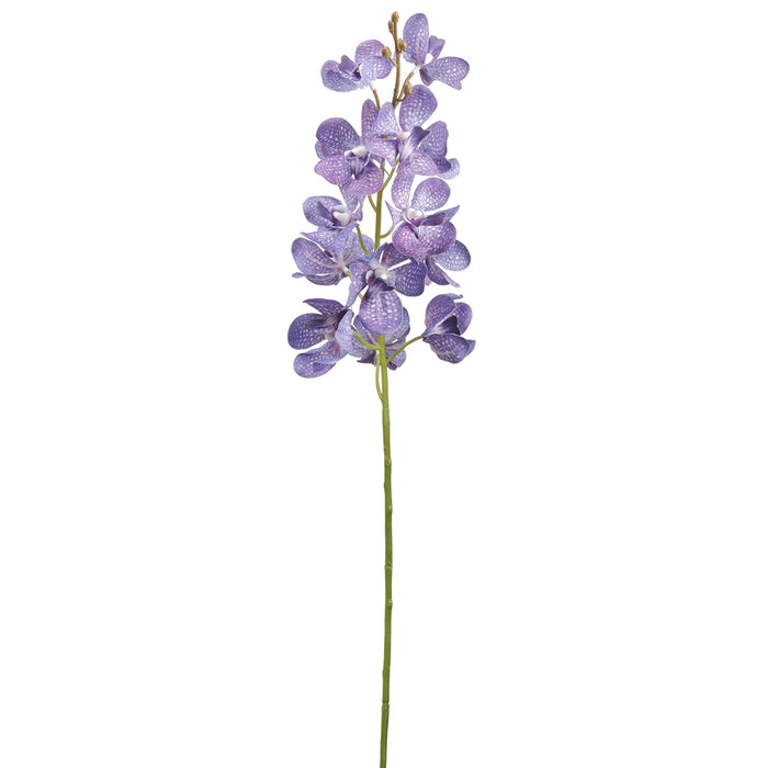28.5" Real Touch Vanda Orchid Silk Flower Stem -Lavender (Pack of 12) - FSP238-LV