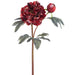 26" Peony Silk Flower Stem -Red (Pack of 12) - FSP283-RE
