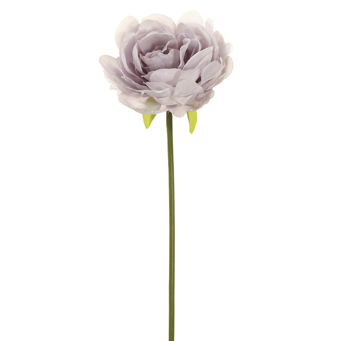 19" Faux Peony Silk Flower Stem -Lavender (Pack of 12) - FSP302-LV