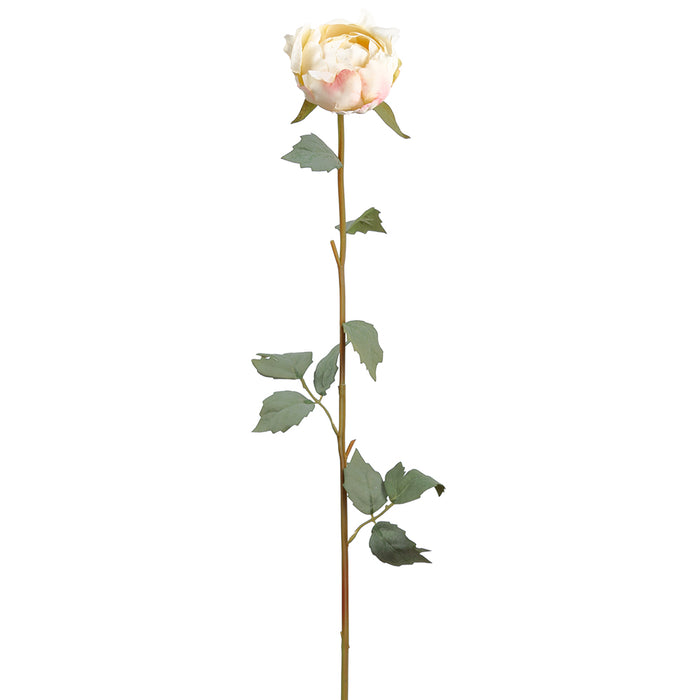 31.9" Silk Peony Flower Bud Stem -Cream (pack of 12) - FSP316-CR
