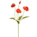 23" Silk Poppy Flower Stem -Orange (pack of 24) - FSP332-OR