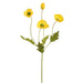 23" Silk Poppy Flower Stem -Yellow (pack of 24) - FSP332-YE