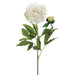 28" Silk Peony Flower Spray -Cream/Green (pack of 12) - FSP355-CR/GR
