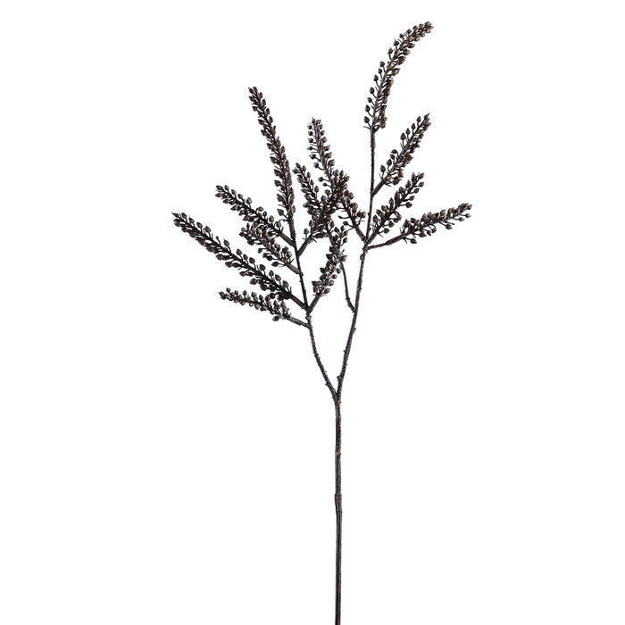 24.5" Artificial Japonica Bud Flower Stem -Dark Brown (pack of 12) - FSP366-BR/DK