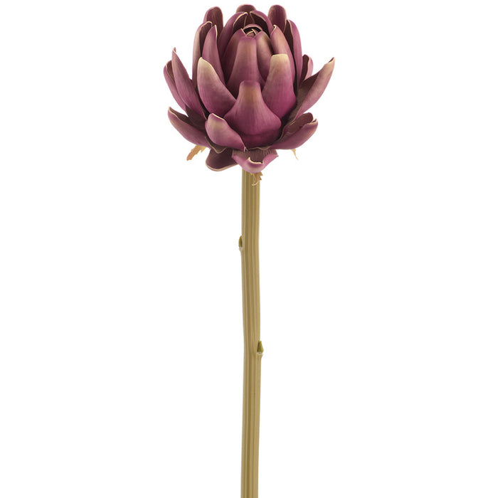 22" Protea Artificial Flower Stem -Purple (Pack of 12) - FSP384-PU