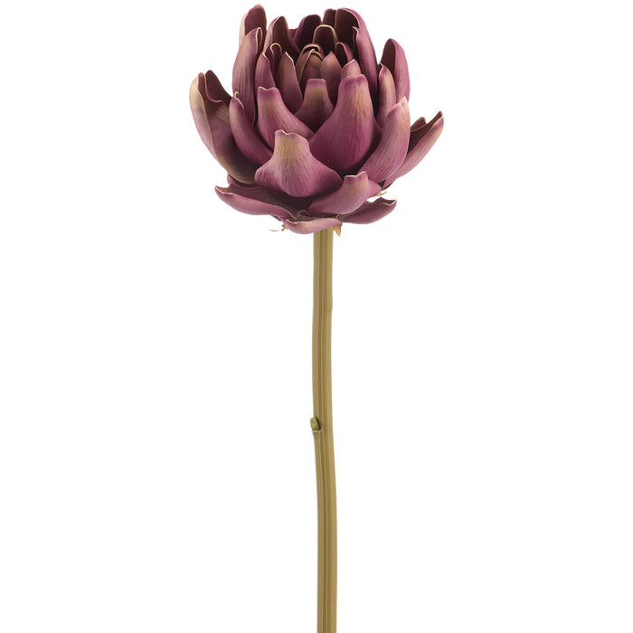 24" Protea Artificial Flower Stem -Purple (Pack of 8) - FSP386-PU