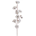 29.5" Silk Cotton Pod Flower Spray -White/Natural (pack of 12) - FSP401-WH/NA