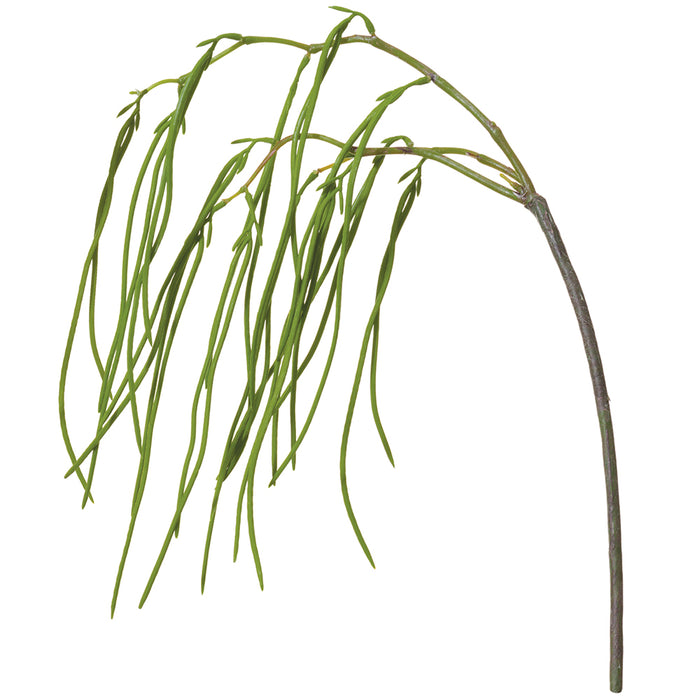 35" Hanging Artificial Pod Flower Stem -Green (pack of 12) - FSP428-GR