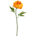 24.5" Silk Peony Flower Stem -Yellow (pack of 12) - FSP447-YE