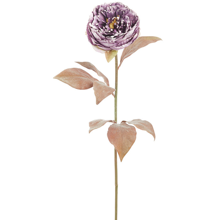 23" Silk Peony Flower Stem -Purple (Pack of 12) - FSP573-PU