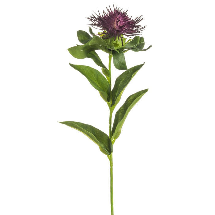 10" Artificial Pincushion Protea Flower Stem -Purple (pack of 12) - FSP579-PU
