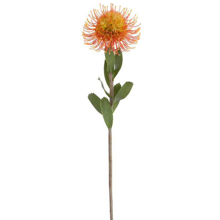 23" Needle Protea Silk Flower Stem -Orange/Yellow (Pack of 12) - FSP624-OR/YE