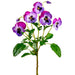 15" Silk Pansy Flower Stem -2 Tone Violet (pack of 12) - FSP766-VI/TT
