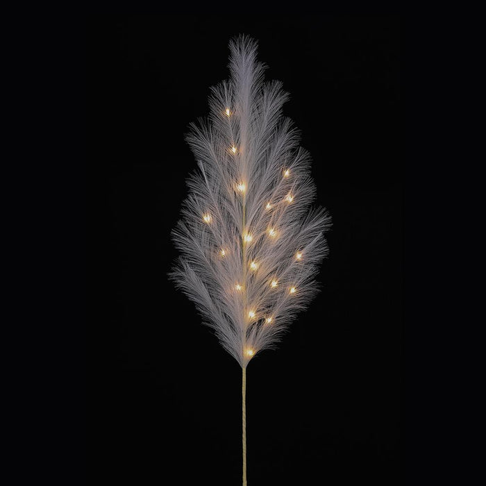 50" Artificial Pampas Grass Stem, Battery LED Pre-Lit -Cream (Pack of 12) - FSP785-CR