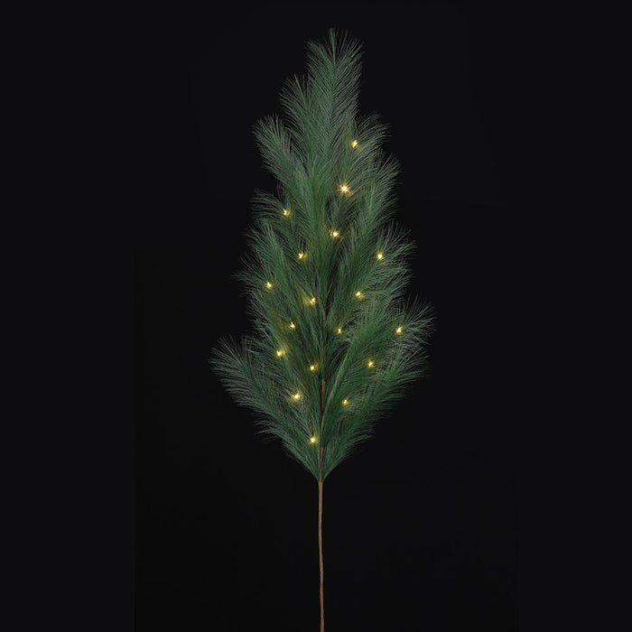 50" Artificial Pampas Grass Stem, Battery LED Pre-Lit -Green (Pack of 12) - FSP785-GR