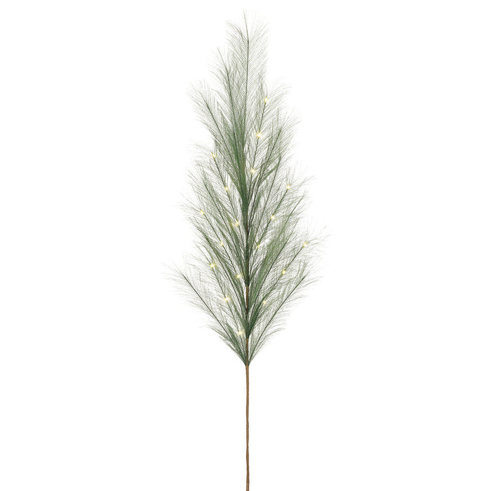 50" Artificial Pampas Grass Stem, Battery LED Pre-Lit -Green (Pack of 12) - FSP785-GR