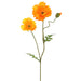 33" Silk Poppy Flower Stem -Orange (pack of 12) - FSP787-OR