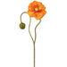 31" Poppy With Bud Silk Flower Stem -Orange (Pack of 12) - FSP971-OR