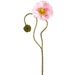 31" Poppy With Bud Silk Flower Stem -Pink (Pack of 12) - FSP971-PK