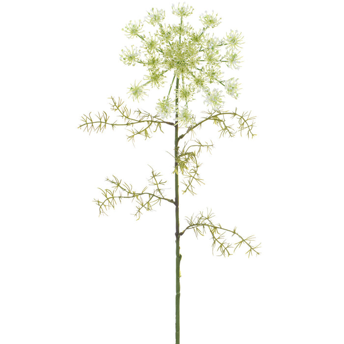 26" Queen Anne's Lace Silk Flower Stem -Cream (Pack of 12) - FSQ001-CR