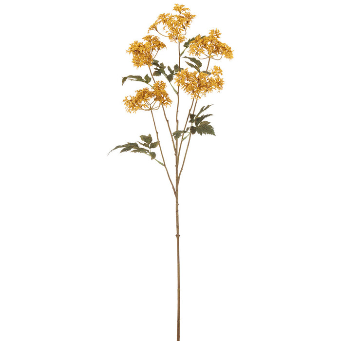 36.5" Queen Anne's Lace Artificial Flower Stem -Mustard (Pack of 12) - FSQ054-MD