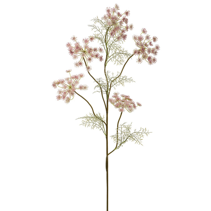 50" Queen Anne's Lace Artificial Flower Stem -Pink (pack of 4) - FSQ450-PK