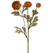 19.5" Ranunculus Silk Flower Stem -Amber (Pack of 12) - FSR017-AM