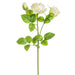 19" Silk Rose Flower Stem With Bud -Cream (pack of 12) - FSR019-CR
