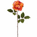 24" Rose Silk Flower Stem -Orange (Pack of 12) - FSR051-OR