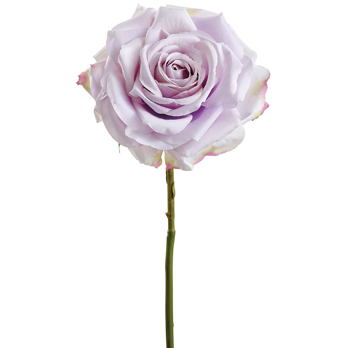 16" Rose Silk Flower Stem -Lavender (Pack of 12) - FSR073-LV