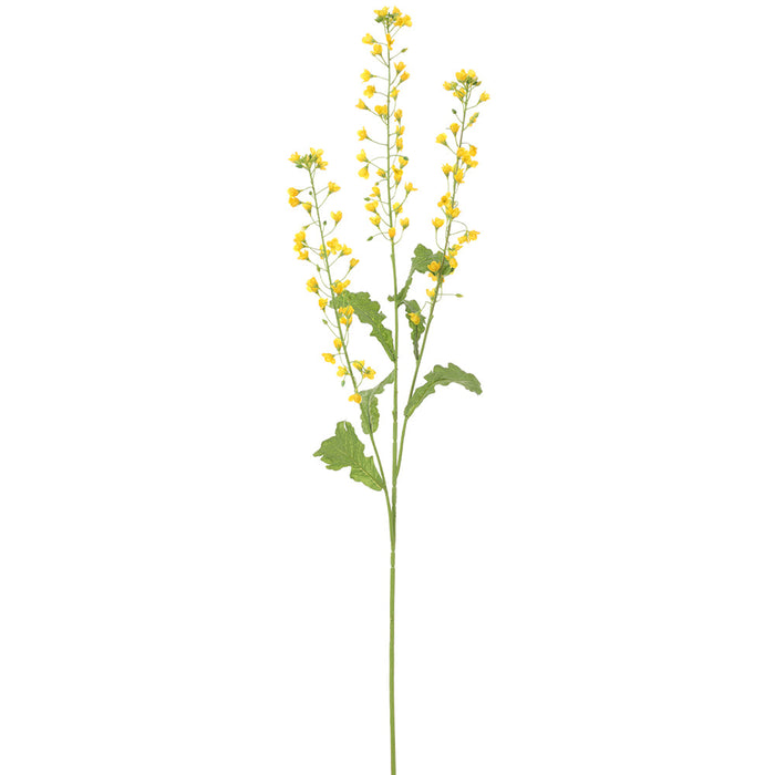 43.75" Rapeseed Silk Flower Stem -Yellow (pack of 12) - FSR094-YE