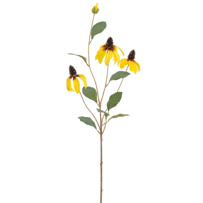 32.5" Rudbeckia BlackEyed Susan Silk Flower Stem Yellow — Silks Are