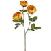 27.5" Cabbage Rose Silk Flower Stem -Mustard (pack of 12) - FSR103-MD