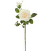 18" Silk Rose Flower Stem -Cream/White (pack of 12) - FSR120-CR/WH
