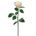 26" Cottage Rose Bud Silk Flower Stem -Cream/Pink (Pack of 12) - FSR145-CR/PK