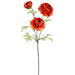 25" Silk Ranunculus Flower Stem -Flame (pack of 12) - FSR160-FL