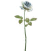 22.25" Silk Rose Flower Stem -Blue (pack of 12) - FSR219-BL