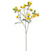 34" Mini Rose Silk Flower Stem -Yellow (pack of 12) - FSR256-YE