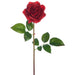 25.5" Real Touch Silk Rose Flower Stem -Red (pack of 12) - FSR275-RE