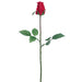23.5" Silk Rose Bud Flower Spray -Red (pack of 12) - FSR307-RE