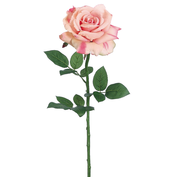 26" Silk Diana Rose Flower Spray -Pink/Salmon (pack of 12) - FSR367-PK/SA
