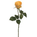 22" Silk Large Rose Bud Flower Spray -Yellow/Gold (pack of 12) - FSR385-YE/GO