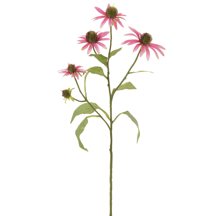 29" Silk Rudbeckia Black-Eyed Susan Flower Spray -Boysenberry (pack of 12) - FSR490-BB