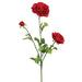 27" Silk Ranunculus Flower Spray -Red (pack of 12) - FSR502-RE
